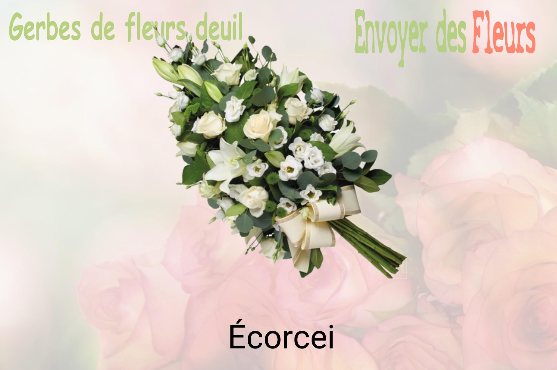 Gerbe de fleurs de deuil livrée à Écorcei